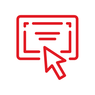 Content with cursor icon 带有光标图标的内容