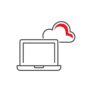 Computer connected to the cloud 计算机连接到云端