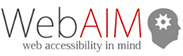 WebAim logo WebAim标志